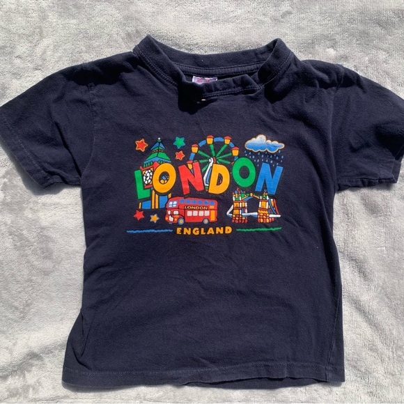 Vintage Other - Vintage London England Souvenir Kids Short Sleeve Shirt